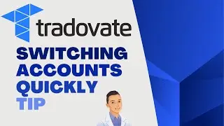 How to switch between virtual and live trading account in Tradeovate - Quick Shortcut
