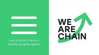 How to build a menu in Shopify using Navigation