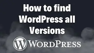 How to find WordPress all Versions