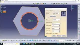 Catia tutorial: How to design a standard nut in catia V5