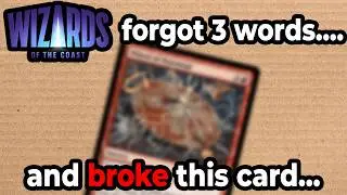 Here's why missing 3 words has broken this card... - Modern Horizon 3