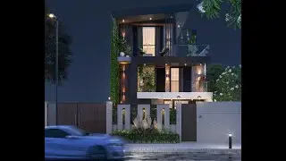 3dsMax Exterior Night Lighting in Vray 5.