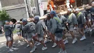 深川神明宮　例大祭　勇壮な水掛け祭　町内神輿渡御　2024/08/18  d7