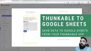 Thunkable to Google Sheets | Write Data to Sheets with SheetsDB | No-Code Tutorial
