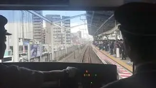 東西線直通 津田沼→西船橋 前面展望 Direct train for Tozai subway line Cab view (on Sobu Line)