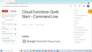 Cloud Functions: Qwik Start - Command Line 