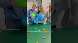 GIANT SURPRISE EGG CHALLENGE red chocolate balls mess with crazy ping pong balls 