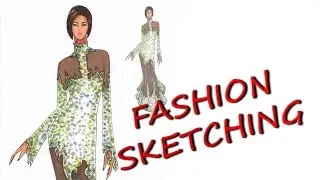 Fashion sketch | Sketch clothes Sketch summer dresses | Inna Wolf