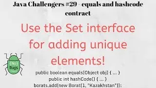 Java Challengers #29 - equals and hashcode contract