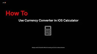 How to use currency converter in iOS calculator.