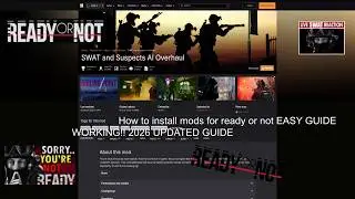 How to install mods for ready or not EASY WORKING 2026 ✅