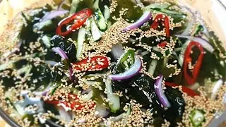 미역오이냉국 맛있게  만드는법- 새콤하고 시원한 냉국 만드는 초특급 레시피!!더운 여름철에는 시원한 미역오이 냉국 드세요^^~~