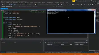 Área y Perímetro de un cuadrado || C++ || Visual Studio