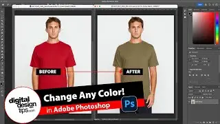 How to Change Clothing Color in Photoshop (Hue & Saturation Tutorial)