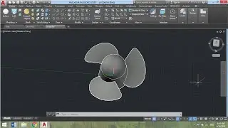 How to make a 3 D propeller in AutoCAD in 5 minutes