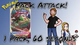 Pack Attack! SWORD & SHIELD BASE! ULTRA RARE! Pokemon Card Opening! Big Pikachu Face #shorts PA364Gg