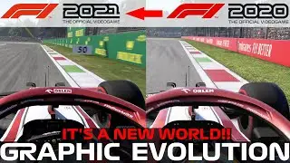 GRAPHIC EVOLUTION F1 2021 vs F1 2020 at PLAYSTATION 5