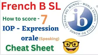 French B SL IOP  - GET 7 (Part 1)