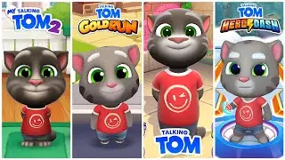 Talking Tom Cat 2025 vs My Talking Tom 2 vs Talking Tom Gold Run vs Talking Tom Hero Dash Gameplay