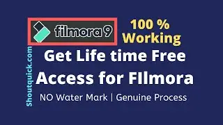 How To Register Filmora, Lifetime Free Access and Remove Water Mark From Filmora