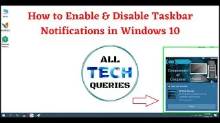How to Enable/Disable Taskbar Notifications in Windows