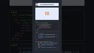 Creative CSS Loading Animation for Modern Web Design | Loading Animation 9 #loadinganimation #css