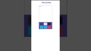 Mini Calculator by Javascript 🤓|Web development|#html5 #css3 #javascript #shorts