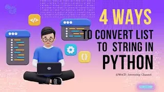 4 ways to convert list to String in Python ❤