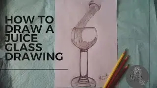 How to draw a juice glass drawing || step by step#maanart
