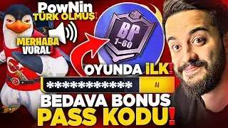 OHA! BEDAVA BONUS PASS VEREN KOD! POWNİN TÜRKÇE KONUŞUYOR! PUBG Mobile