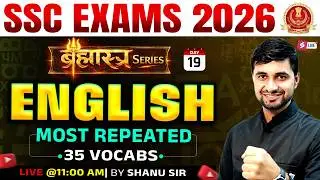 SSC Foundation English 2026 | English Vocabulary for Competitive Exams | Vocabulary by Shanu Sir
