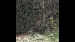 Extreme Hailstorm from Storm Jorge