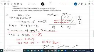 Ship Stability_ List Problem  (2nd Mate Past QP) Part 3
