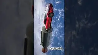 Tem um carro no espaço? Tesla Roadster.