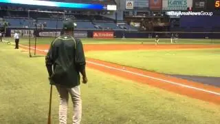 Ron Washington doing INF work with 