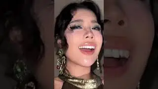 글리터 한통 다 때려박은듯한 블링블링 메이크업