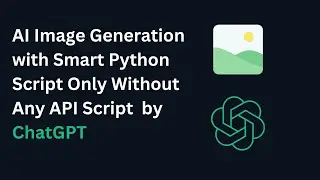 AI Image Generation with Smart Python Script Only Without Any API Script  by ChatGPT