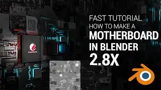 How to Make A Motherboard in Blender 2.8 and JSplacement |FAST 1 MIN TUTORIAL|