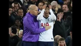 ANDRE GOMES injury with Heung-Min-Son.her leg is distriyed