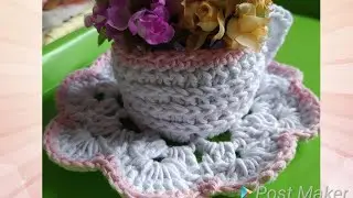 🍵xícara em crochê☕