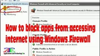 How to Use Windows Firewall to Block or Allow  Apps to Access Internet