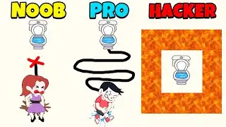 NOOB vs PRO vs HACKER - Toilet Rush Race