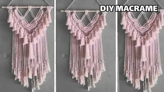 DIY macrame || Cara Mudah Membuat Macrame Wall Hanging