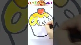 easy drawing cupcake #shorts