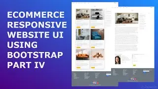 Ecommerce responsive UI using bootstrap. Part 4 - Blog pages.