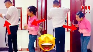 妈妈在家爸爸不知道，竟然敢偷妈妈钱包！看妈妈这次给他点教训#dance #funny#搞笑#段子【可爱小甜甜】