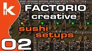 Factorio Sushi Setups | Factorio Creative Ep 2