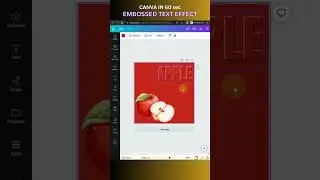 CANVA IN 60 Sec: Master Your Canva Design with Embossed Text Effect in Just 60 Seconds!