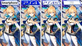 Genshin Impact | PS4 - PS4 Pro - Smartphone - PC | Graphics Comparison