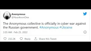 Anonymous message to Russian President Vladimir Putin #Ukraine #Putin #Anonymous